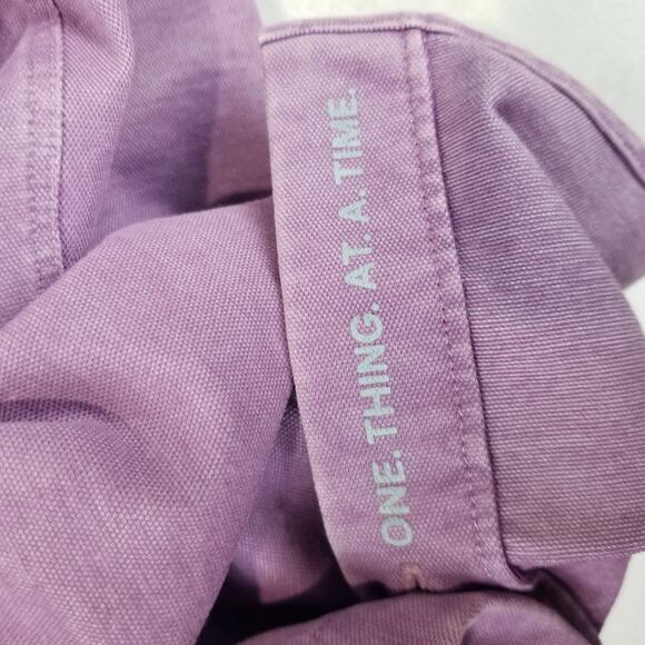 Lululemon Shirt Mens Medium Commission Long Sleeve Vintage Plum Enzyme Dye $118 - Picture 5 of 8